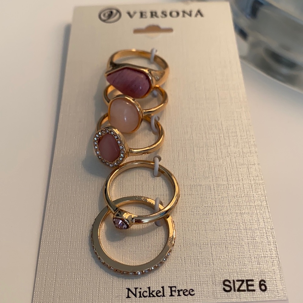 Versona-Nickel free-nude-ring set